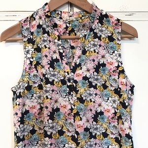 EUC. MAISON JULES sweet floral sleeveless blouse